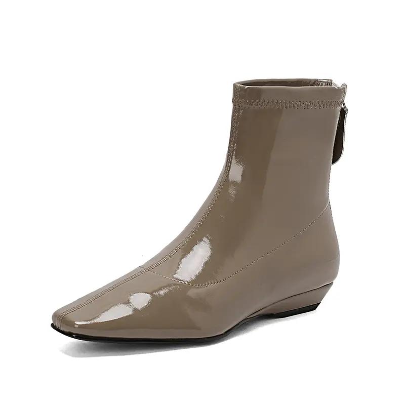 Custom Women's Wedge Heel Chelsea Boots Breathable Arch Support Autumn