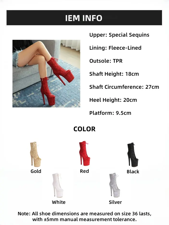 Glitter Boots View 1