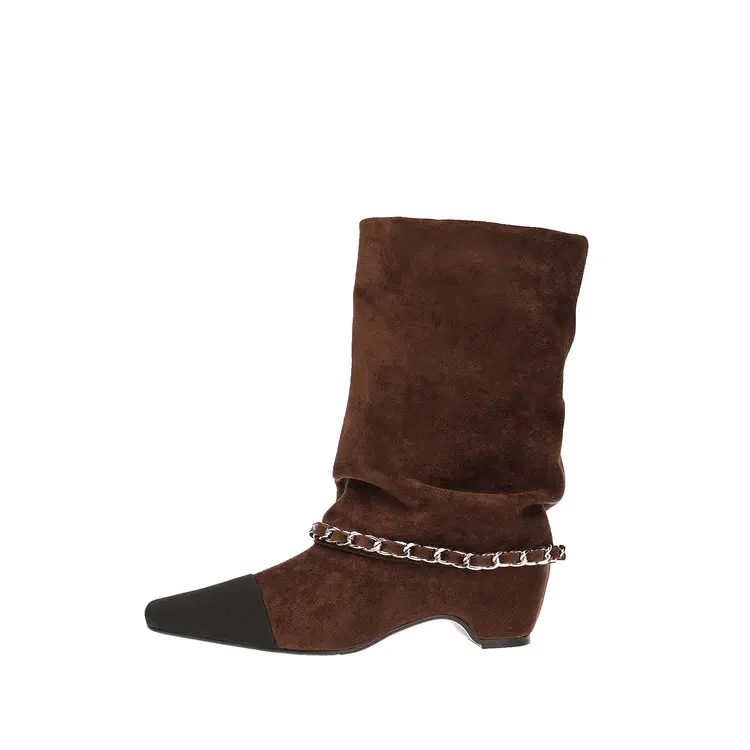 High-Quality 2026 Korean Style Suede Mid Calf Women's Boots Factory, Products