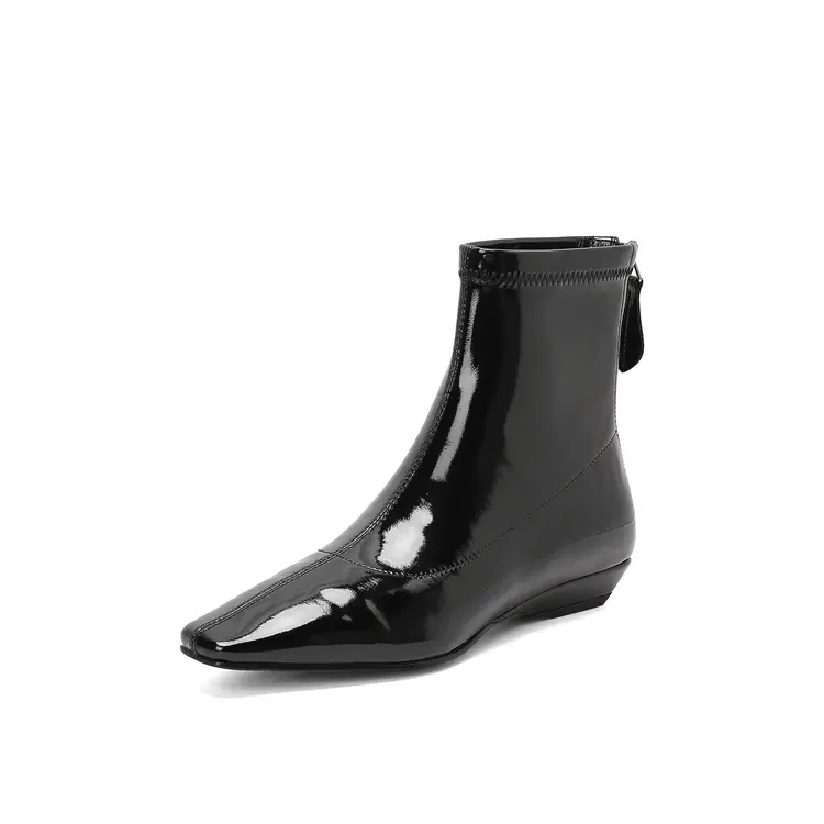 Custom Women's Wedge Heel Chelsea Boots Breathable Arch Support Autumn