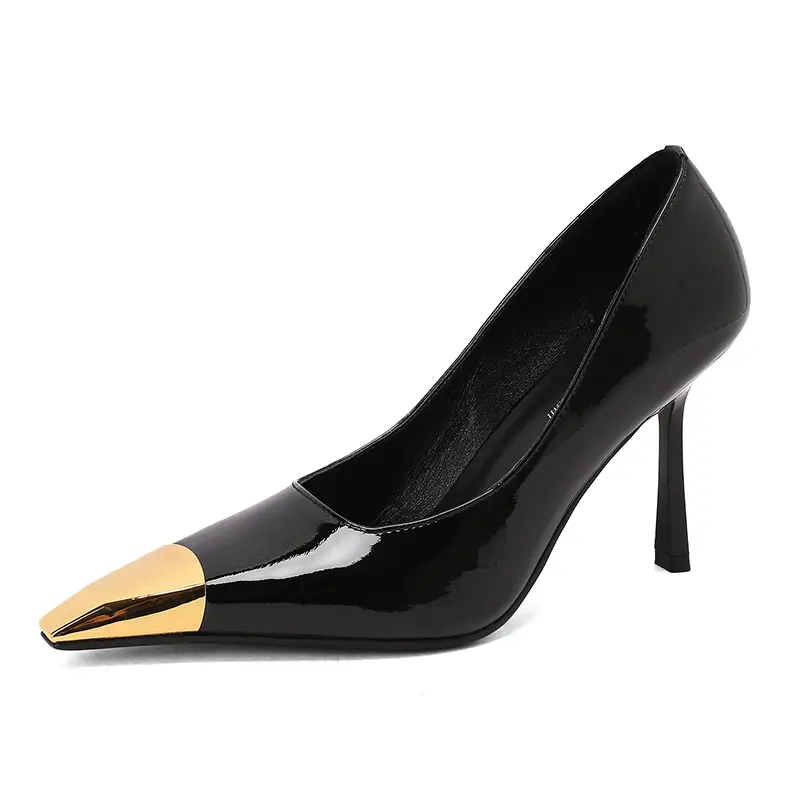 Custom Luxury Handmade Black Court Shoes for Women 7cm Heels Manufacturers, Products