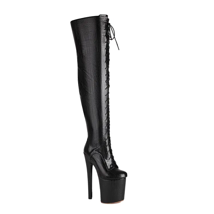 China 20CM Extreme Heel Over-The-Knee Boots for Pole Dance, Catwalk Manufacturer, Exporter
