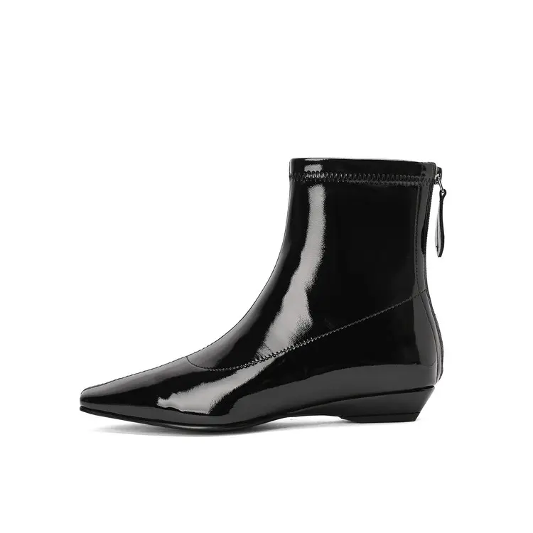 Custom Women's Wedge Heel Chelsea Boots Breathable Arch Support Autumn