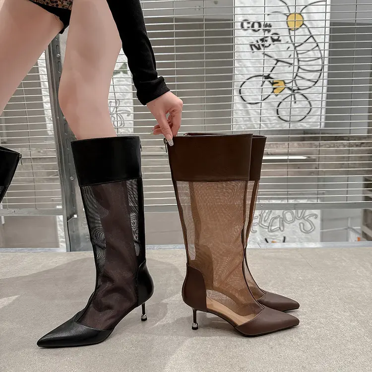 OEM Mesh Knee-High Summer Boots 12