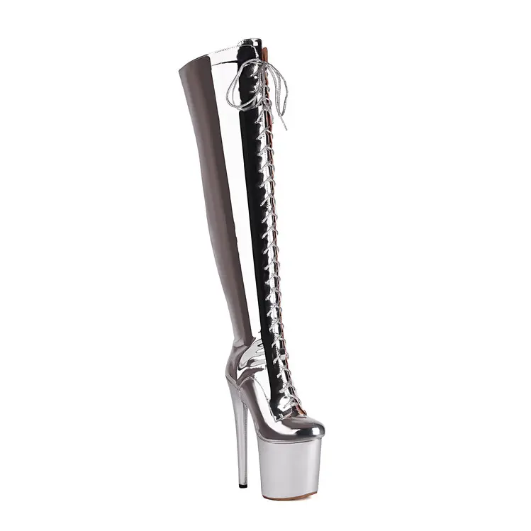 Wholesale 20cm Ultra High Heel Pole Dance Boots Bulk