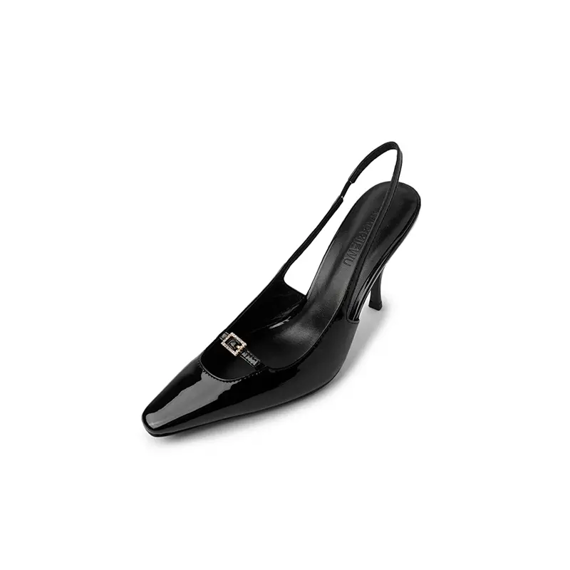 OEM Patent Leather Slingback Sandals Custom for Summer Wear Exporter, Company