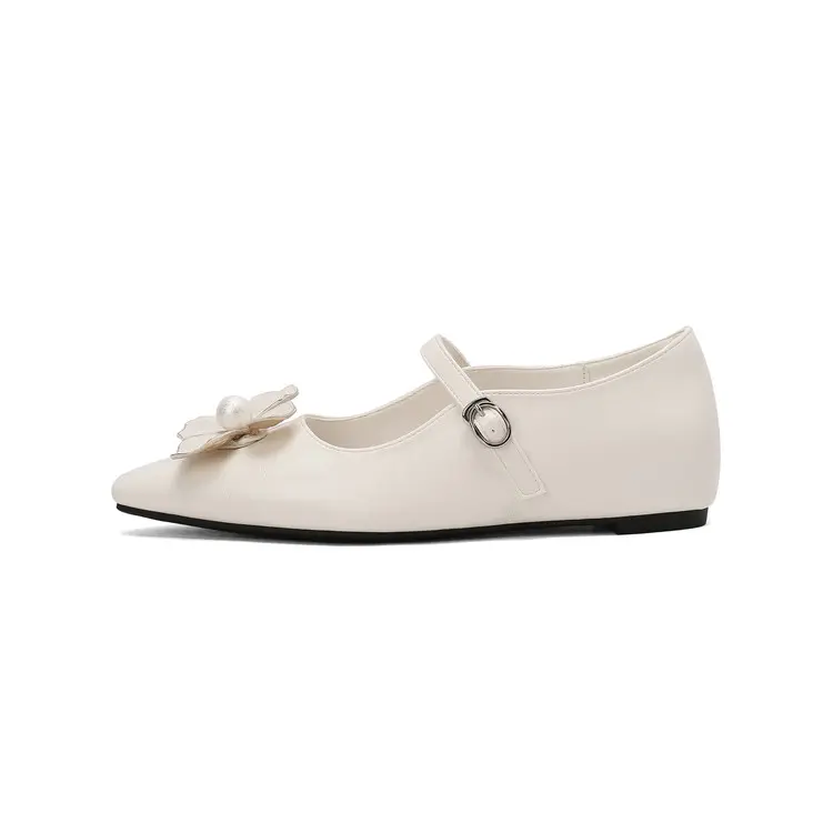 Wholesale Embossed Cowhide Mary Jane Pumps Wholesaler Pointed Toe Manufacturer, Quotes