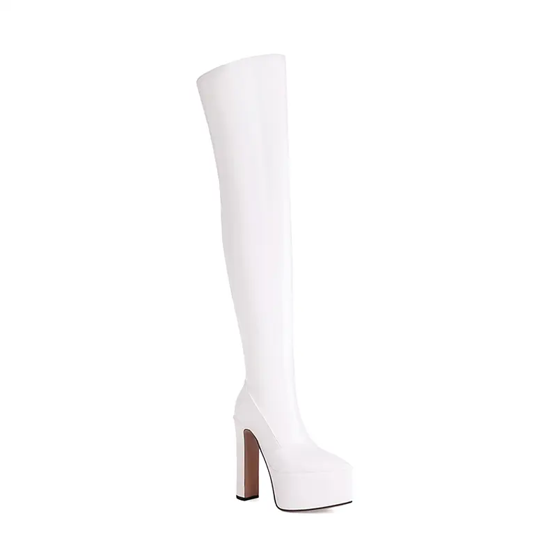 OEM Pointed Chunky Platform Wholesaler Knee Boots Company, Service