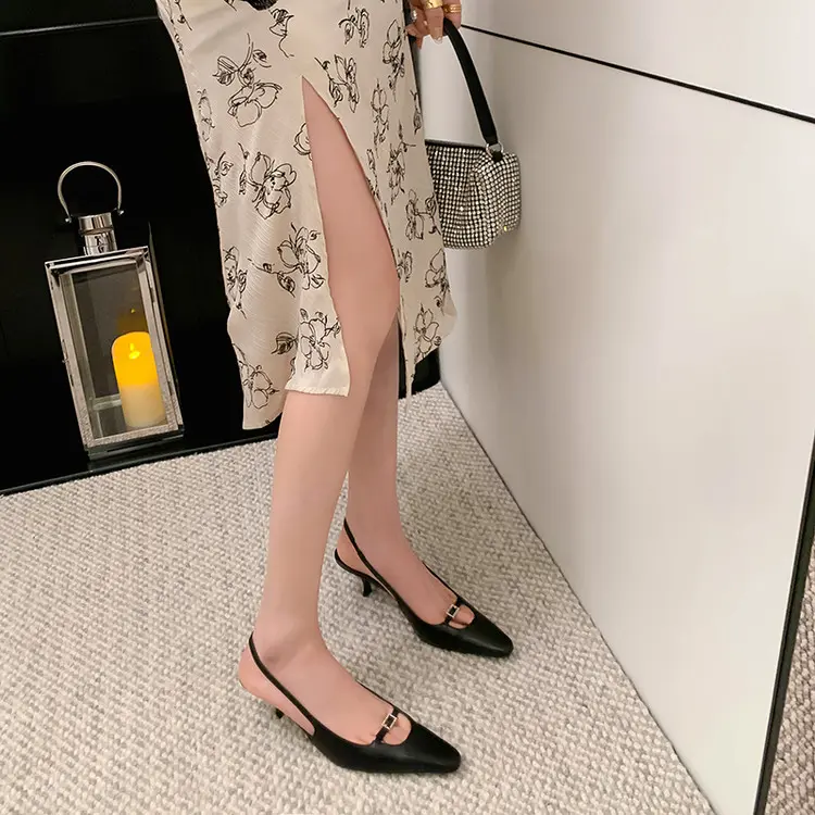 Pointed Toe Slingback Stiletto 13