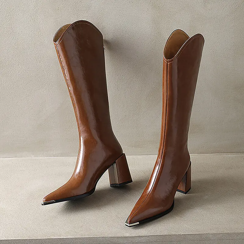 Discount Metal Toe Knee Custom Riding Boots Manufacturer, Supplier
