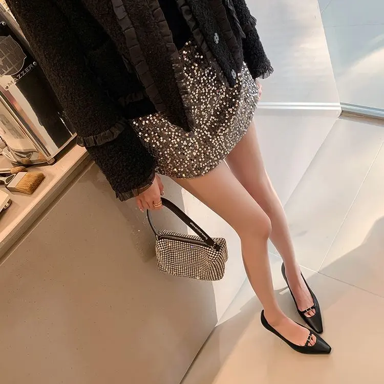 Rhinestone Pumps Detail