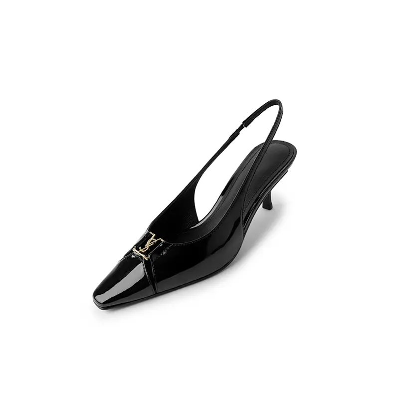 Cheap Pointed Toe Patent Leather Slingback Pumps for Bulk Supply Products, Service
