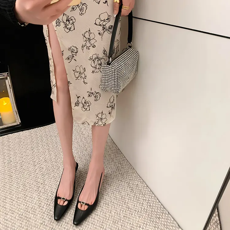 Pointed Toe Slingback Stiletto 12