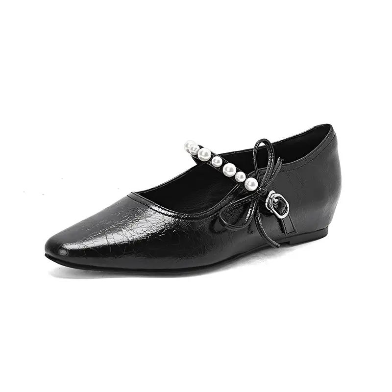 Wholesale Pearl Pointed Mary Jane Flats Wholesaler Suppliers, Factory
