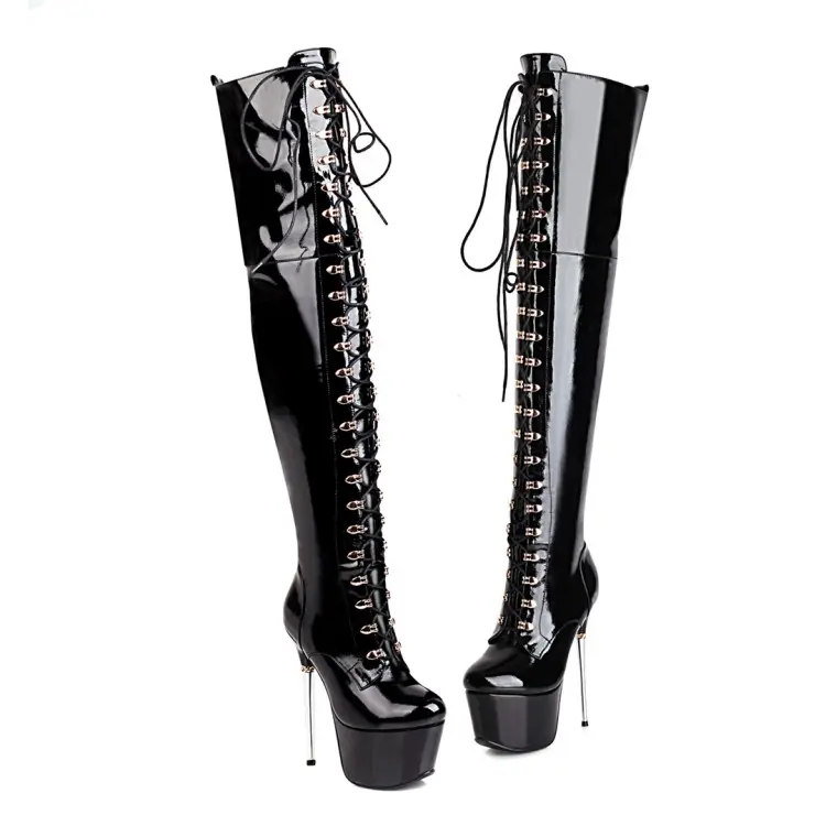 Buy Lace Up Platform Manufacturer Extreme Boots Exporter, Service