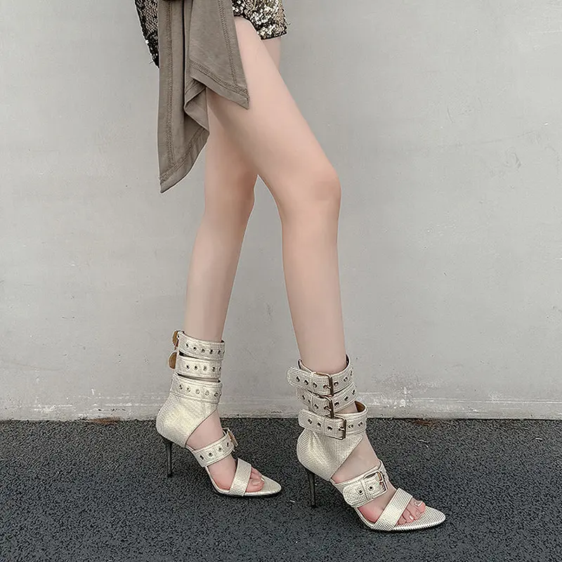 Famous Studded Stiletto Sandals from Manufacturer for Party Manufacturers, Companies