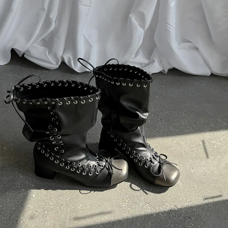 Custom Bulk Wide Calf Cowhide Western Mid-Calf Boots Factory Factory, Companies