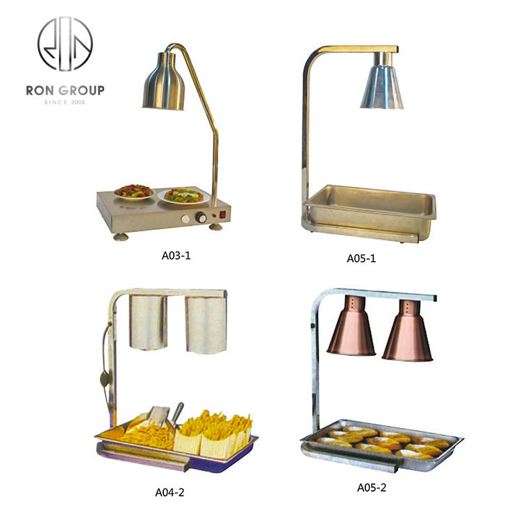 Factory Price Restaurant Hotel Catering Commercial Kitchen Equipment Food Warmer Stainless Steel Buffet Heating Lamp