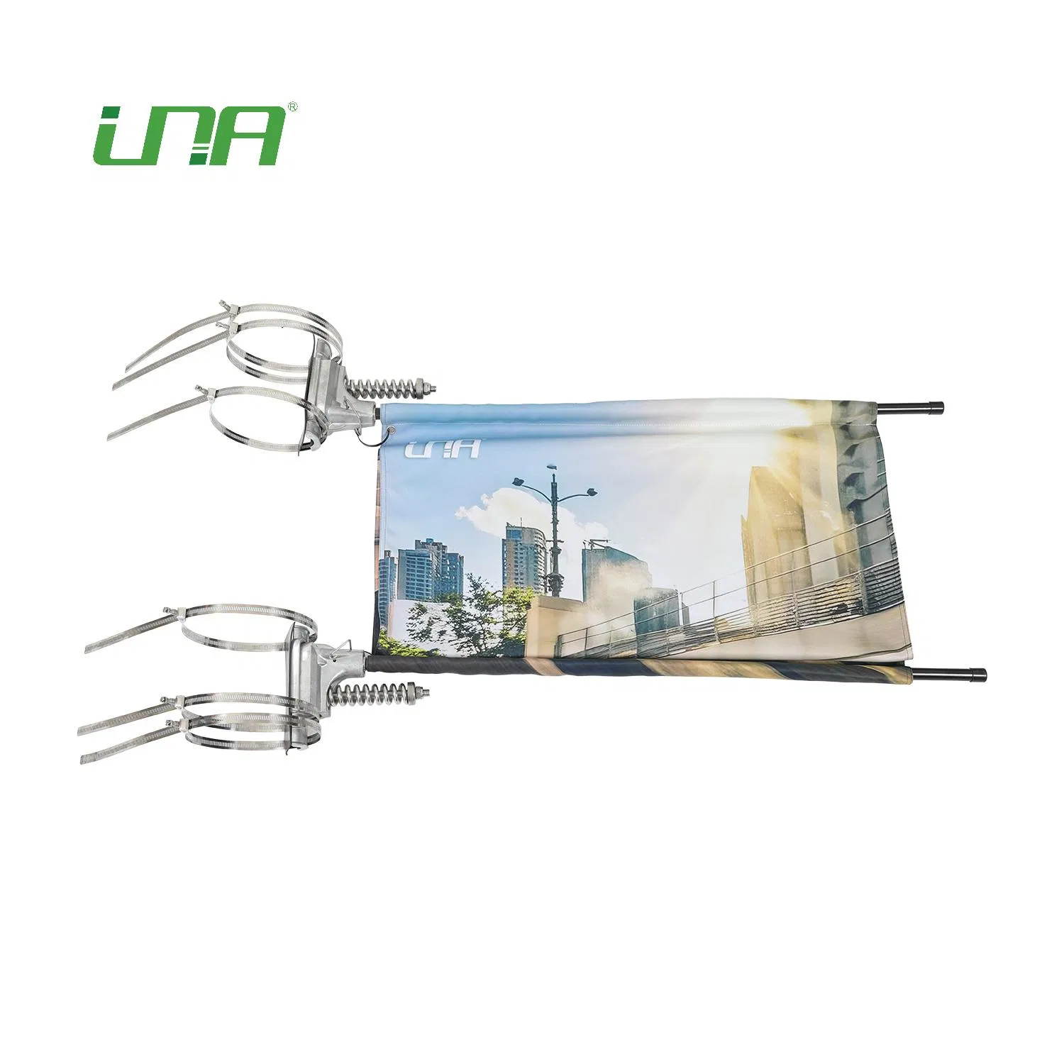 Street Lamp Pole Media Image Advertising Banner Hanging Clamp for Election