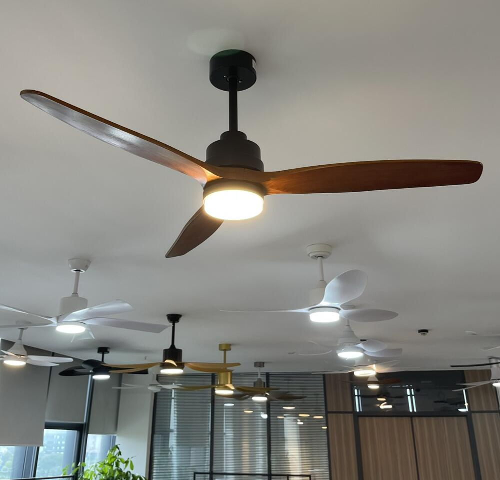 220V Modern Electric Fan Light CCT &amp; Dimmable 48inch 52inch Ceiling Fan Light For Balcony Living Cooling &amp; Night Lighting