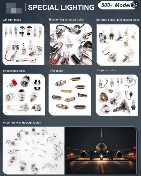 Hanaulux Blue 80 21.5V 130W Bulb Surgical Exam Light 83026 Halogen Lamp Light Surgical Task Light 80