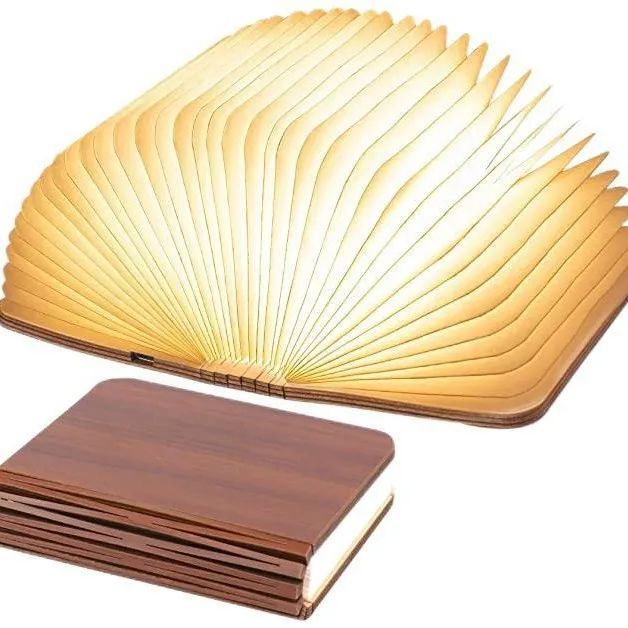 Wooden Paper Book Reading Light