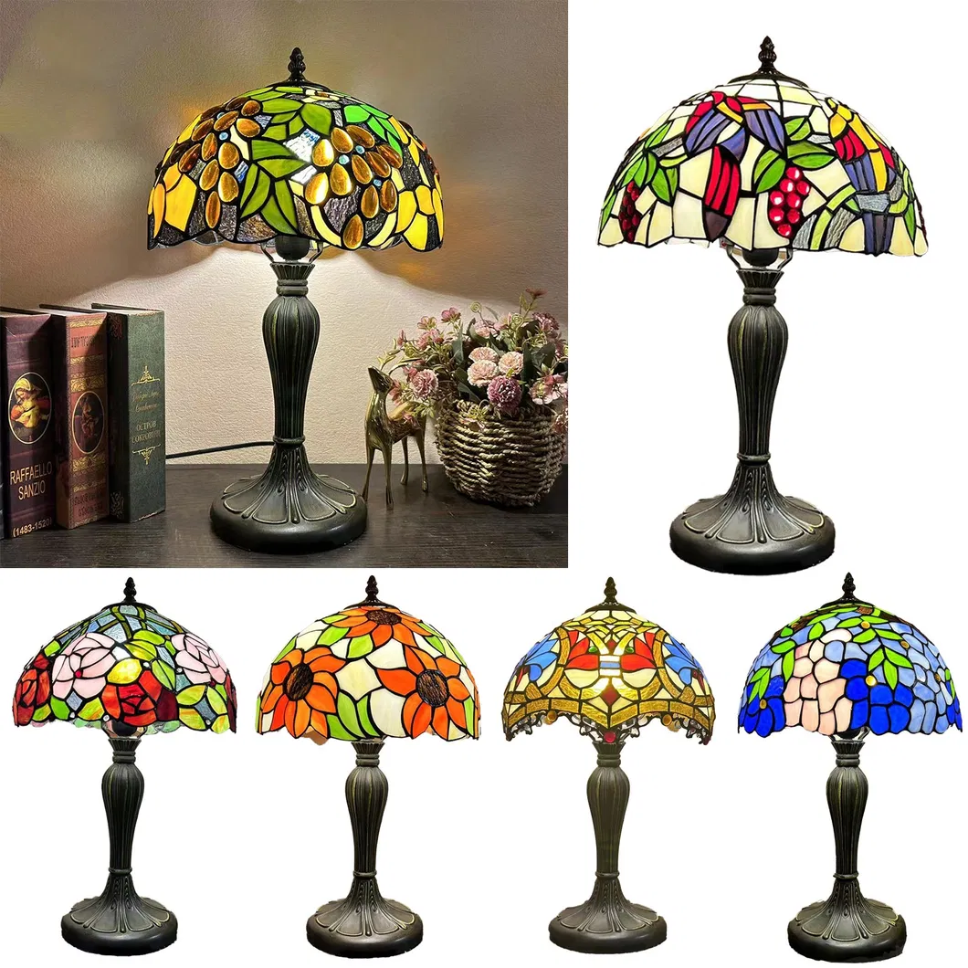 Stained Glass Tiffany Style Lamp