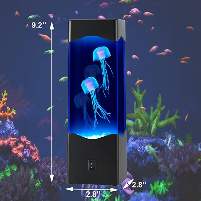 Gifts Table Room Aquarium Lava Night Light LED Jelly Fish Lamp