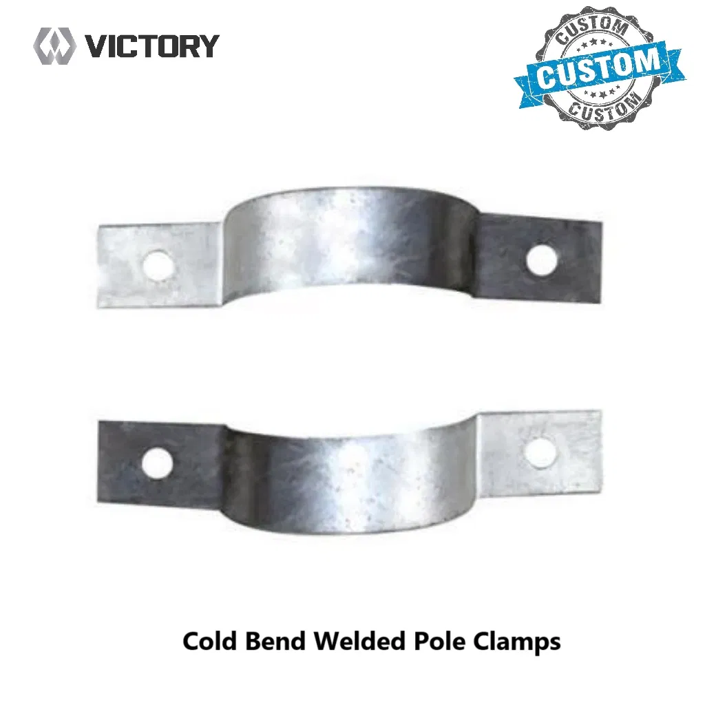 Heavy-Duty Galvanized Steel Pole Mounting Clamp for Stability