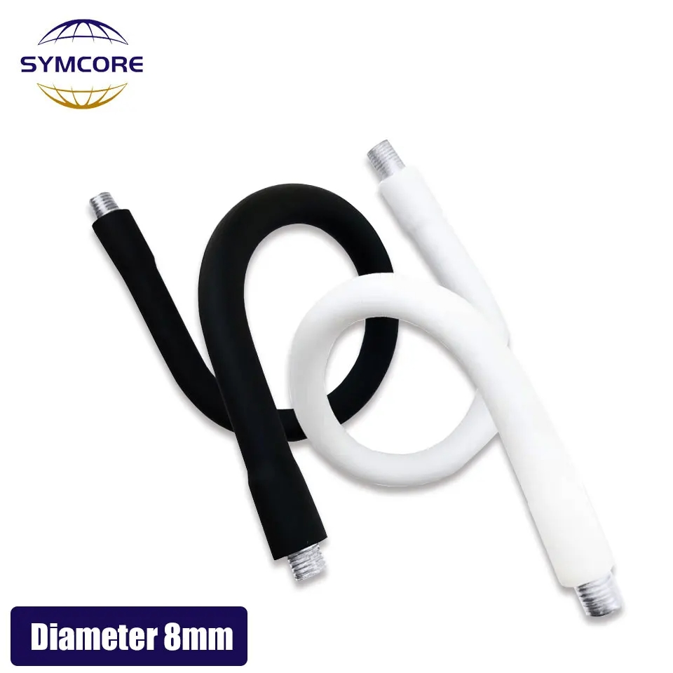 Diameter 8mm LED Silicone Sleeve Plastic Tube Hose M8 M10 Gooseneck Snake Tube Clamp for DIY Desk Lamp Wall Light Fish Tank Lamp