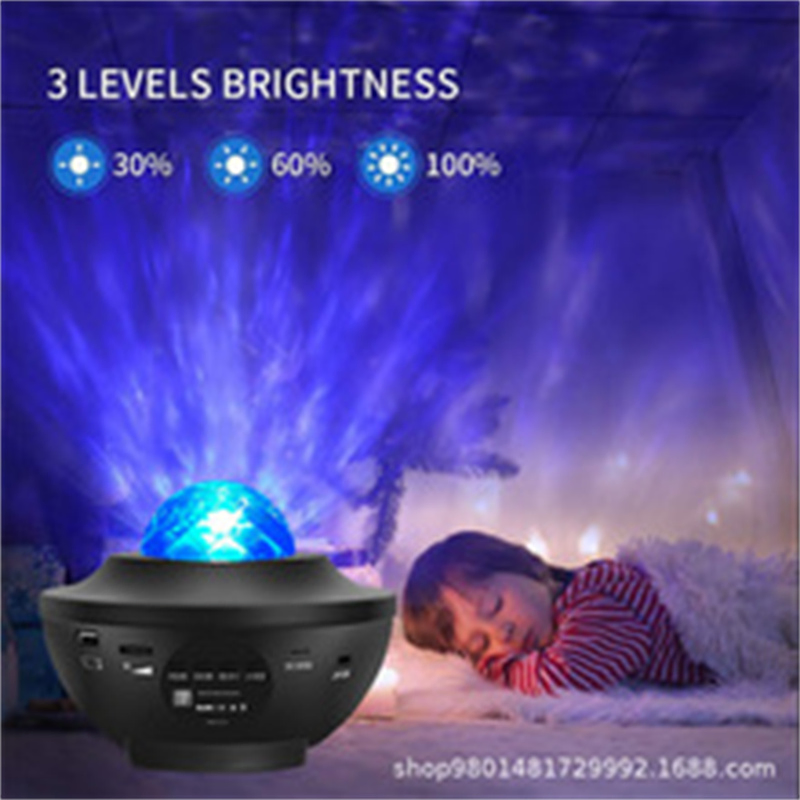 Music Player Aurora Star Projector Smart RGB Starry Stage DJ Lamp Speaker Kids Bedroom Lava LED Night Lightfor Child Kids Gift