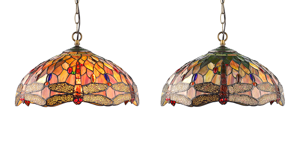 Handmade Vintage Art Nouveau Wholesale Tiffany Style Table Lamps Manufactures Factory Direct Dragonfly Pendant Lights