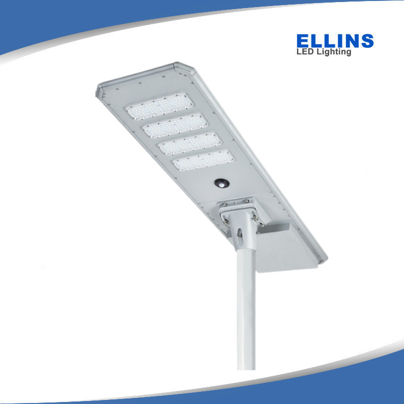 IP66 High Output All-in-One Integrated Solar LED Roadway Lamp 80W with 12.8V LiFePO4 Battery