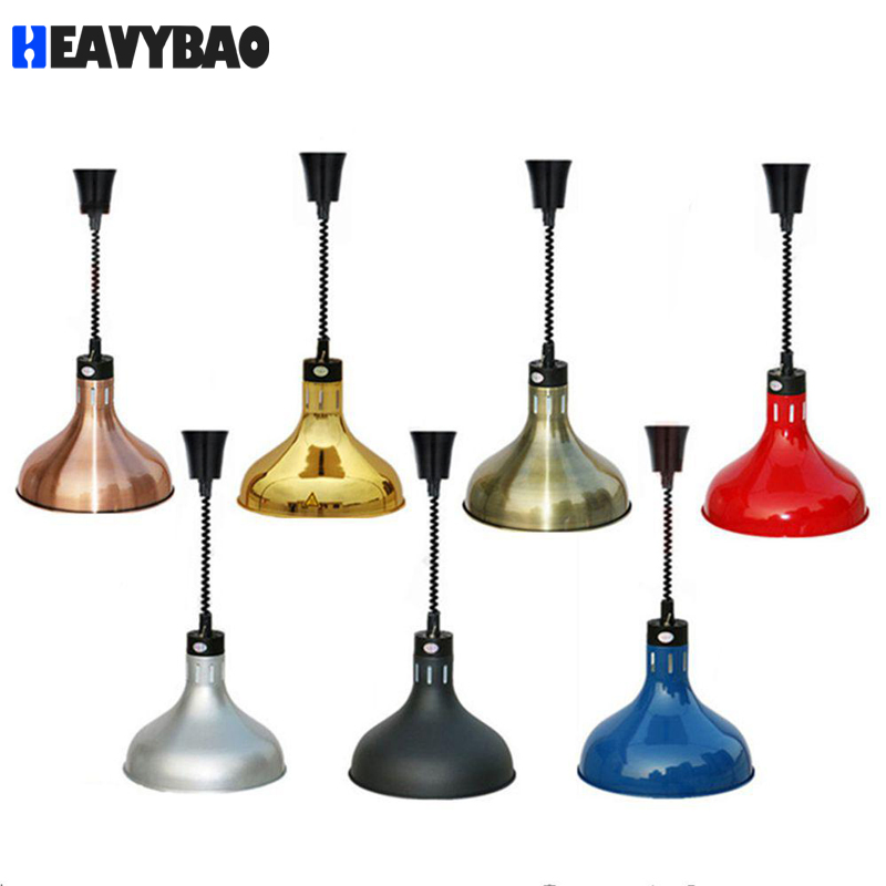 Heavybao Cafeteria Catering Buffet Metal Restaurant Hanging Retractable Heat Lamps