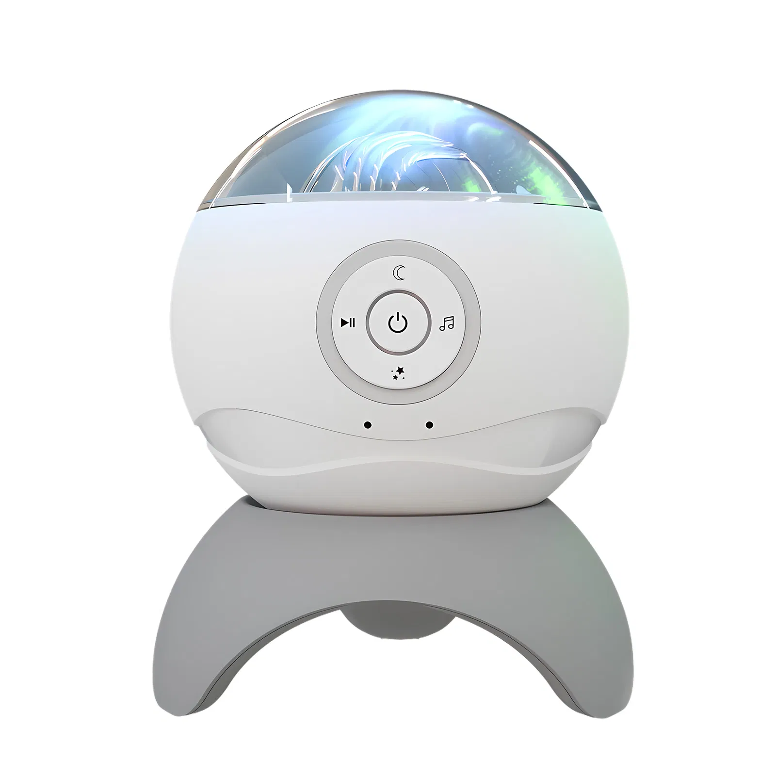 186 Auroral Projector Lamp Smart Home Sleep Bedside Lamp Voice Control Dimmable Water Wave Bright Moon Lamp