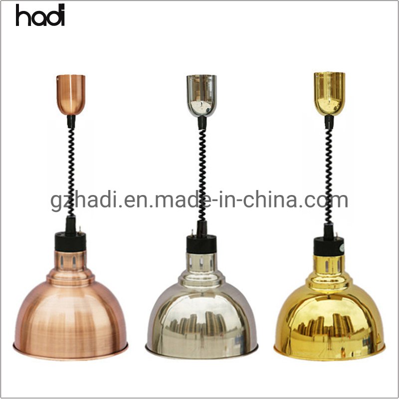 Luxurious Light Dinner Ware Catering Warm up Light Cheap Buffet Lamp Colorful Telescopic Hanging Heat Lamp Restaurant for Sale