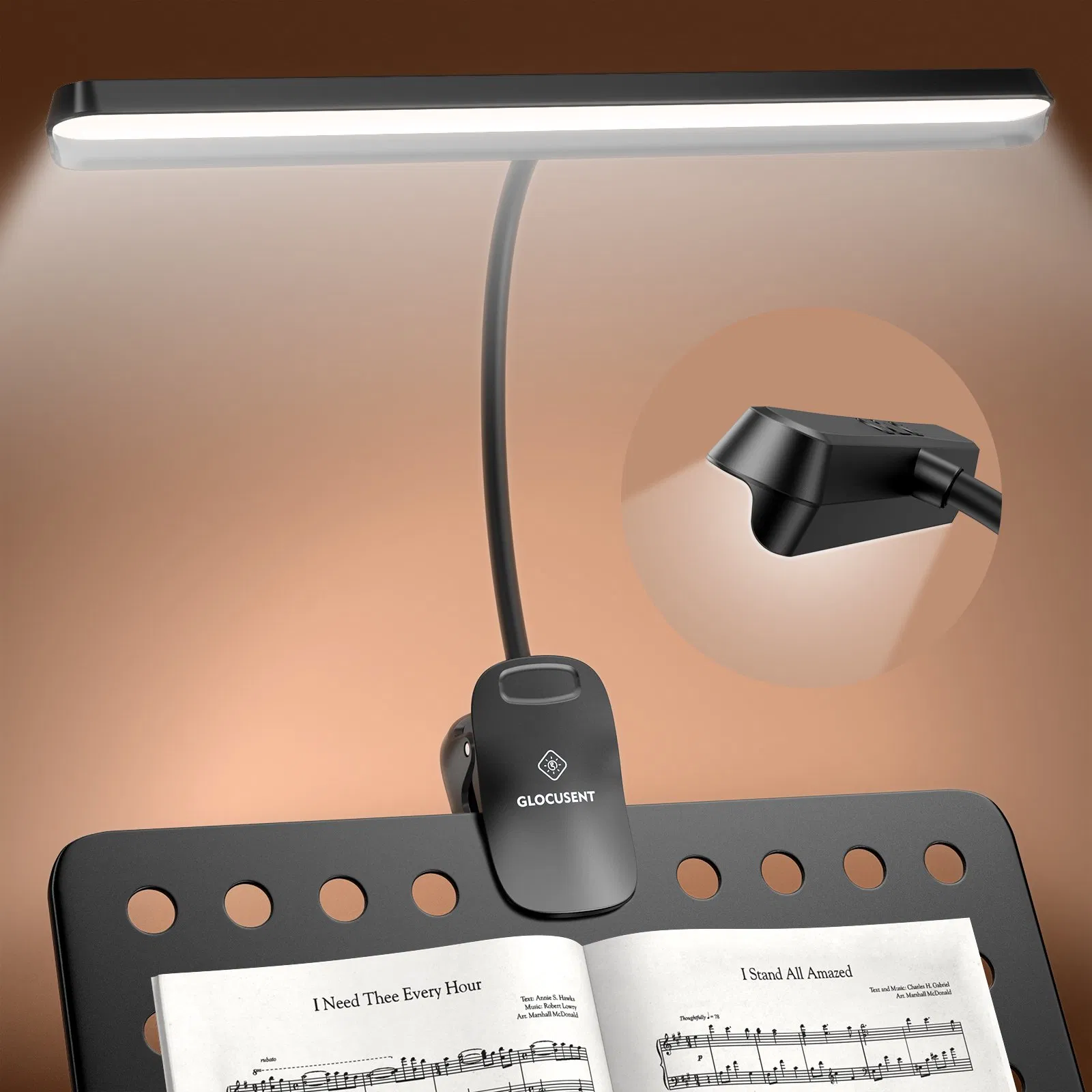 Upgraded Flexible Bendable Rechargeable 81-LEDs Super Bright Piano Light Music Stand Lamp