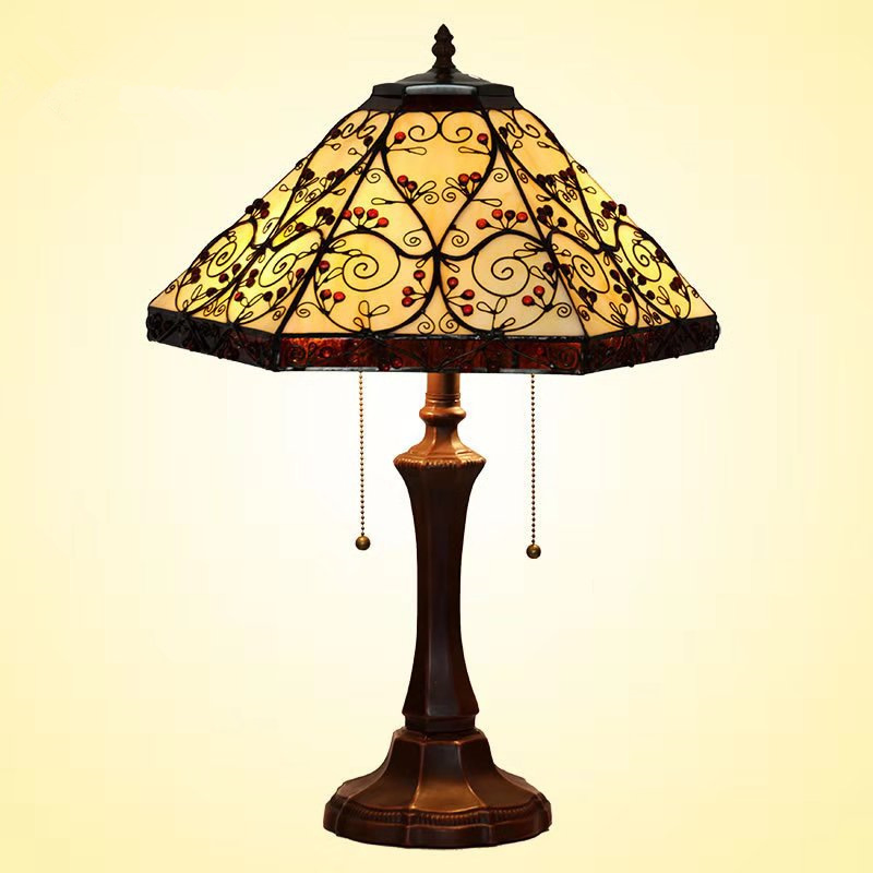 Classic Style Factory Price Contemporary Tiffany Flower Living Room Tiffany Table Lamp
