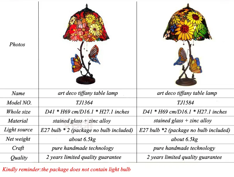 Tiffany Table Lamp View 8