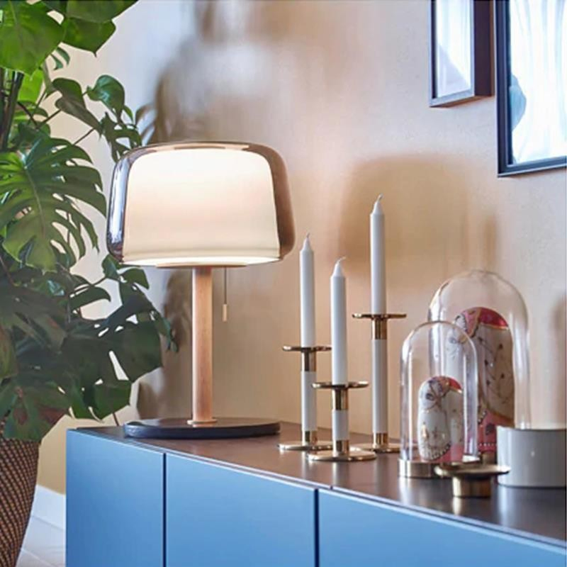 Zy Custom Nordic Bedroom Bedside Hotel Restaurant Reading Glass LED Table Lamp