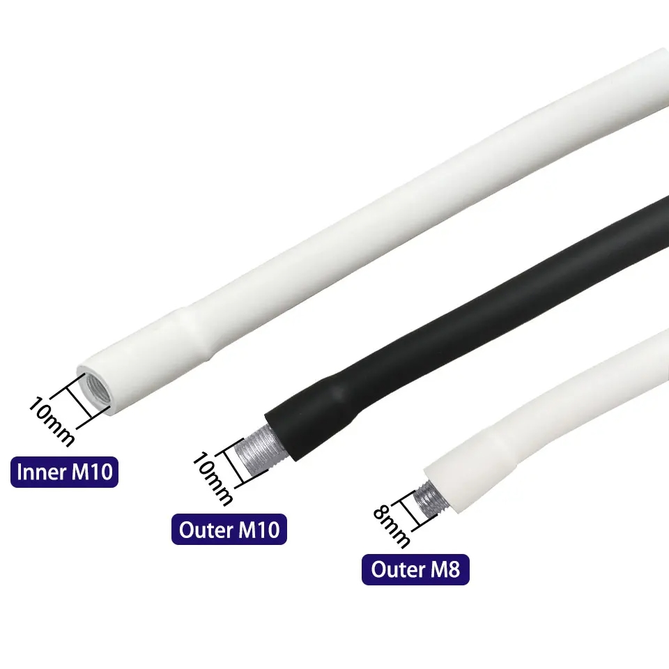 Diameter 8mm LED Silicone Sleeve Plastic Tube Hose M8 M10 Gooseneck Snake Tube Clamp for DIY Desk Lamp Wall Light Fish Tank Lamp