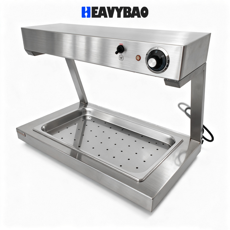 Heavybao Counter Top Commercial Electric Stainless Steel Buffet Heat Lamp for Restaurant