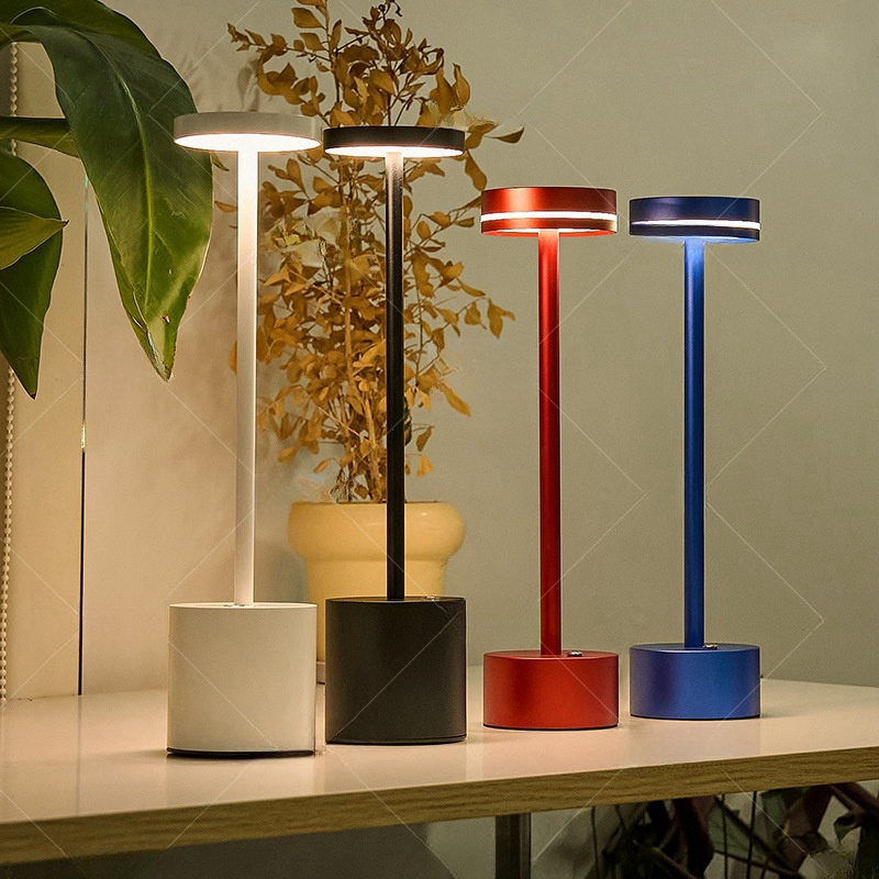 Modern Golden Rechargeable Indoor Lighting Dimmable Desk Light Living Room Bedside Decorative LED Table Lamp