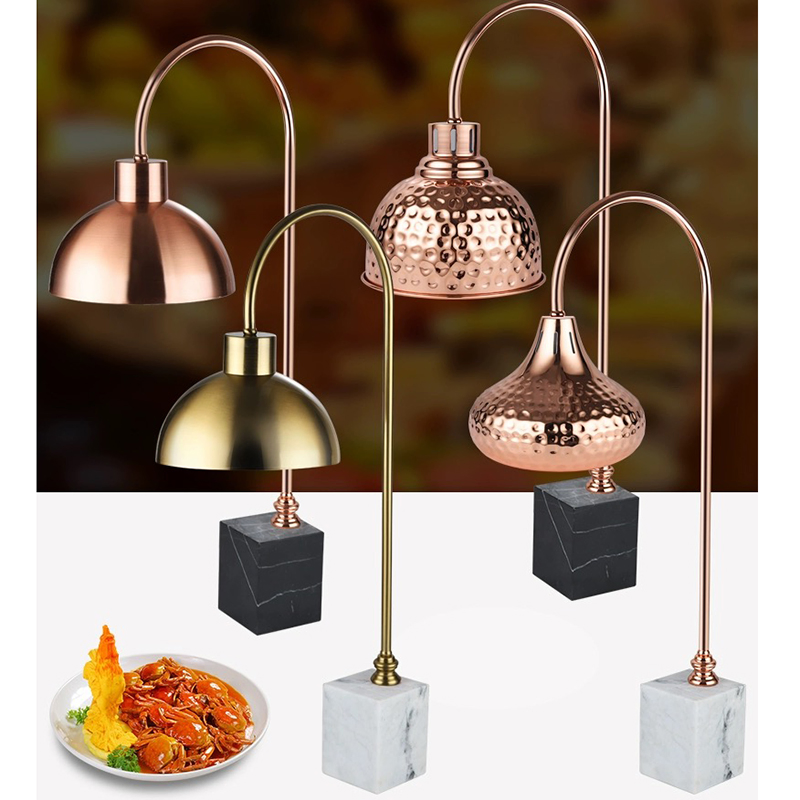Commercial Household Restaurant Supplies Portable Buffet Infrared Lamps with Basket Electric Head Food Warmer Heat Lamp