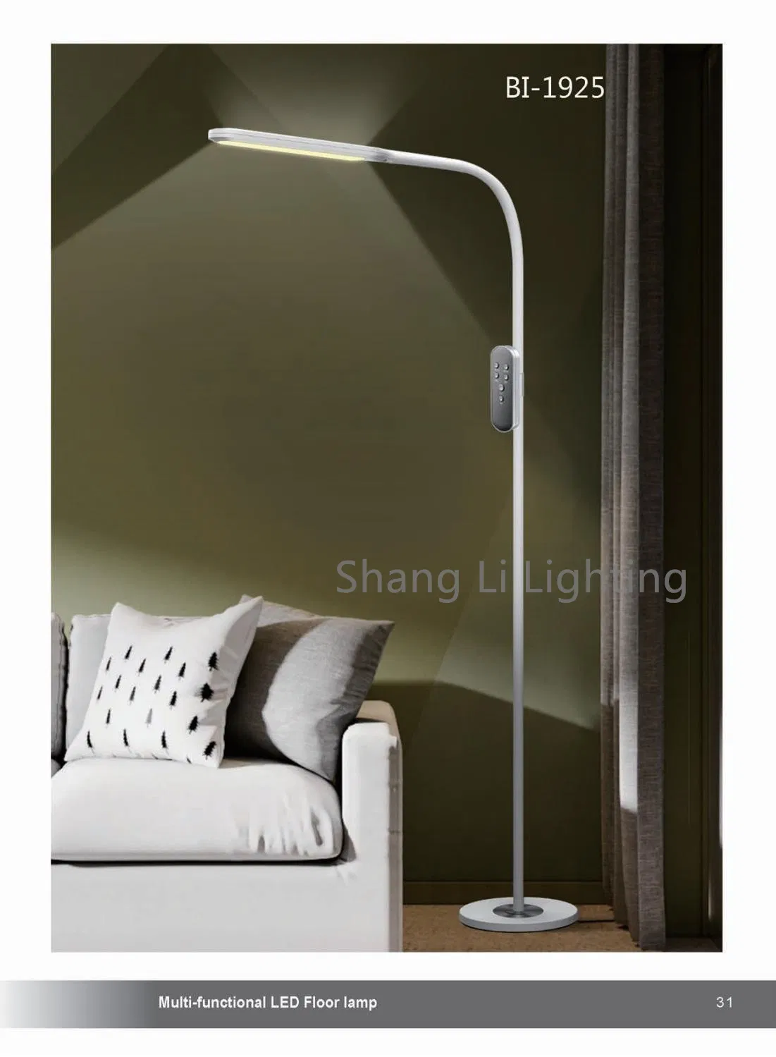 LED Eye Protection Floor Lamp Living Room Bedroom Study Reading Nordic Remote Control Piano Lamp Vertical Table Lamp Simple and Modern