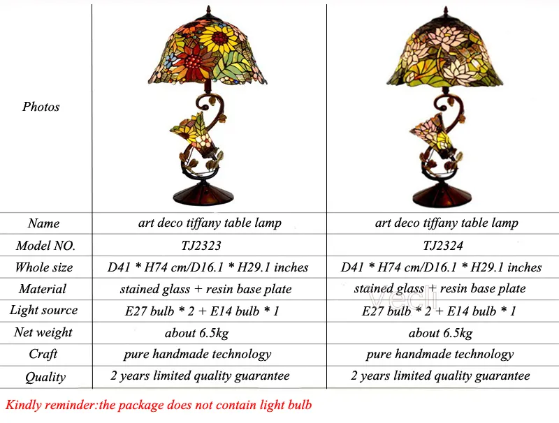 Tiffany Table Lamp View 5