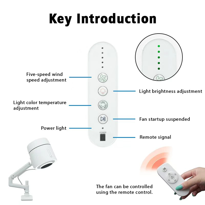 2027 at-Ndc-025 Plus Nail Drill Strong Desk Lamps for Manicure