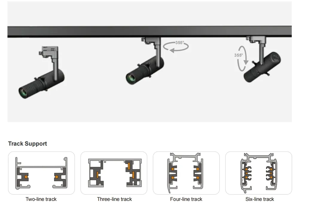 Projection Track Light
