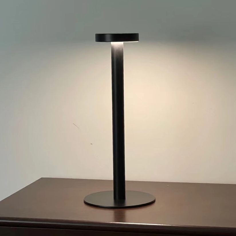 LED Big I T Shape Reading Book Light Eye Protection White Aluminium Metal Lighting Desk Lamps for Living Room Bed Room Bedside Decoration USB Rechargeable