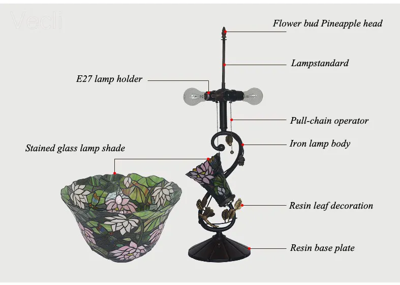 Tiffany Table Lamp View 6